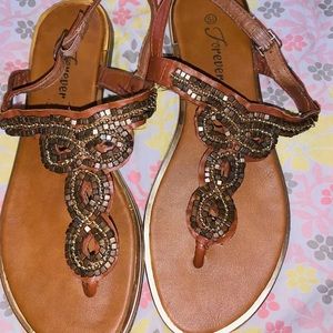 Brown summer sandals